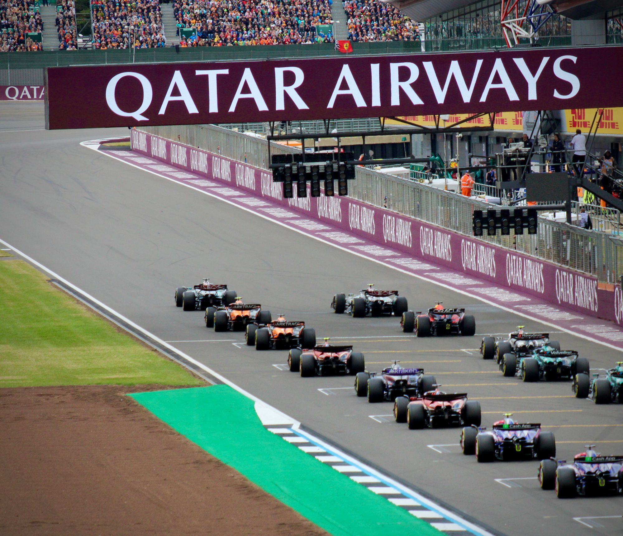 F1 starting grid lights